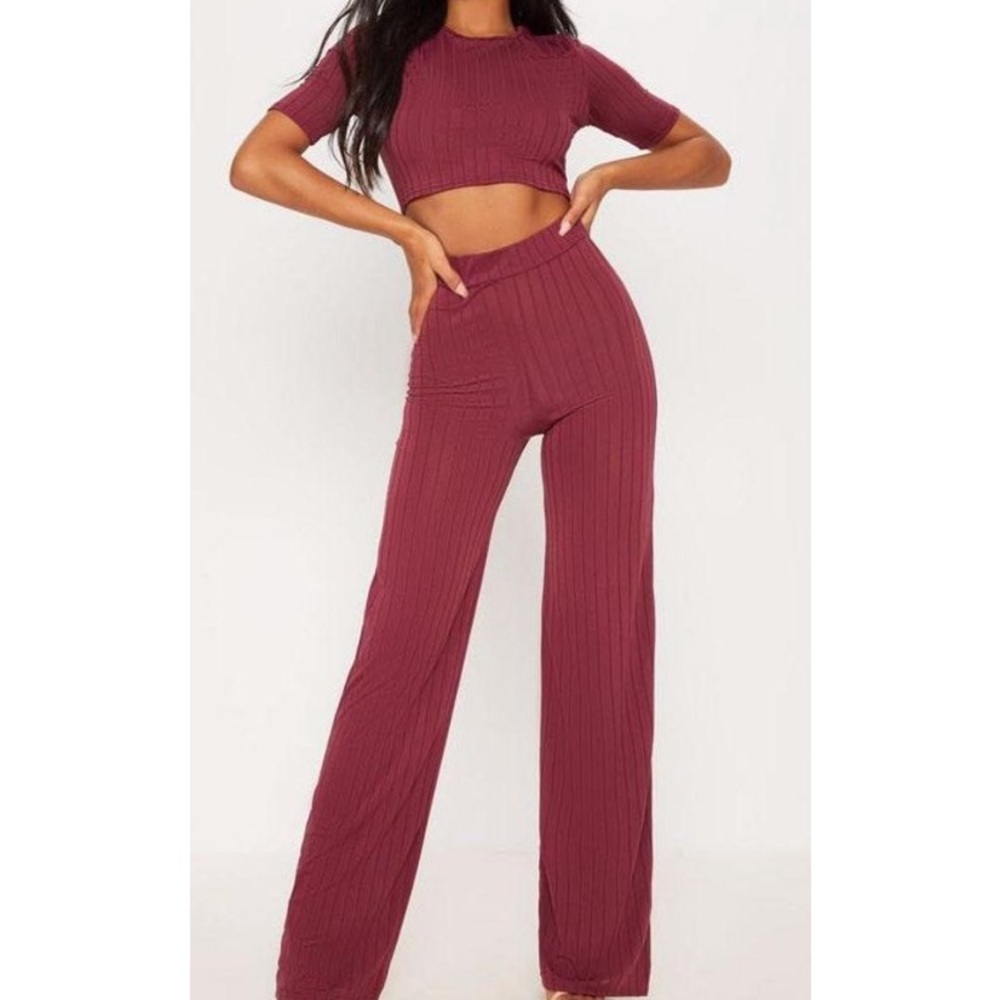 Burgundy pretty little thing set.